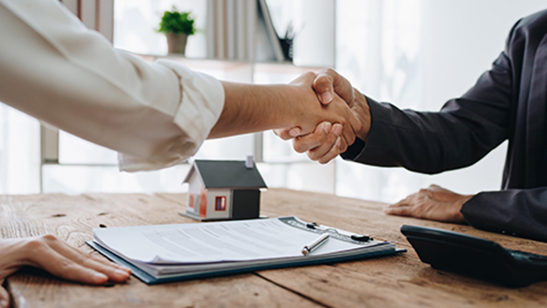 Property buyer reviewing due-diligence documents